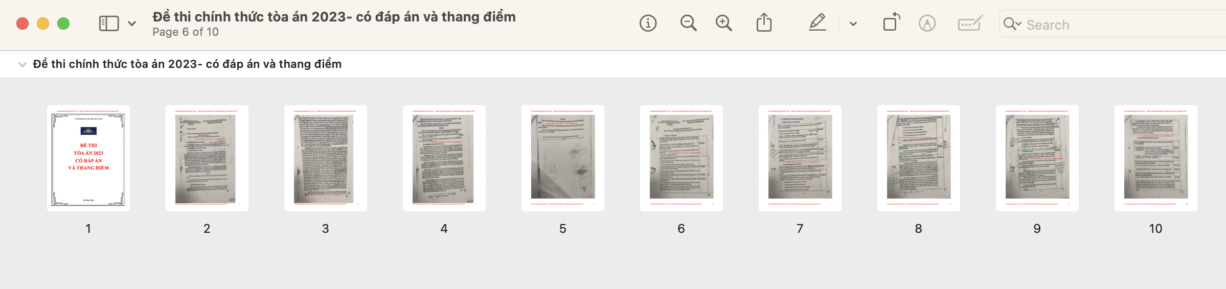 Đề thi tòa án chính thức có đáp án và thang điểm